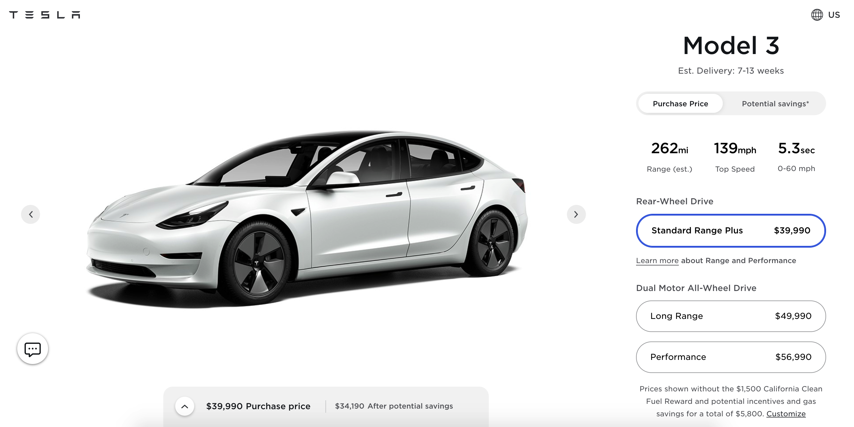 特斯拉 Model 3/Y 长续航版美国售价上涨 1000 美元